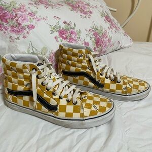 Vans sk8-hi checkered hi top sneakers size 11
